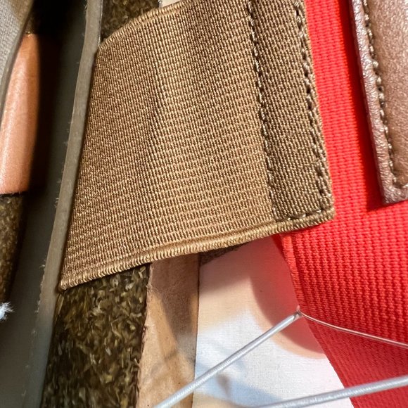 Target’s Merona Flat Sling Back Sandals Beige with Neon Orange Straps Si… - Picture 10 of 10